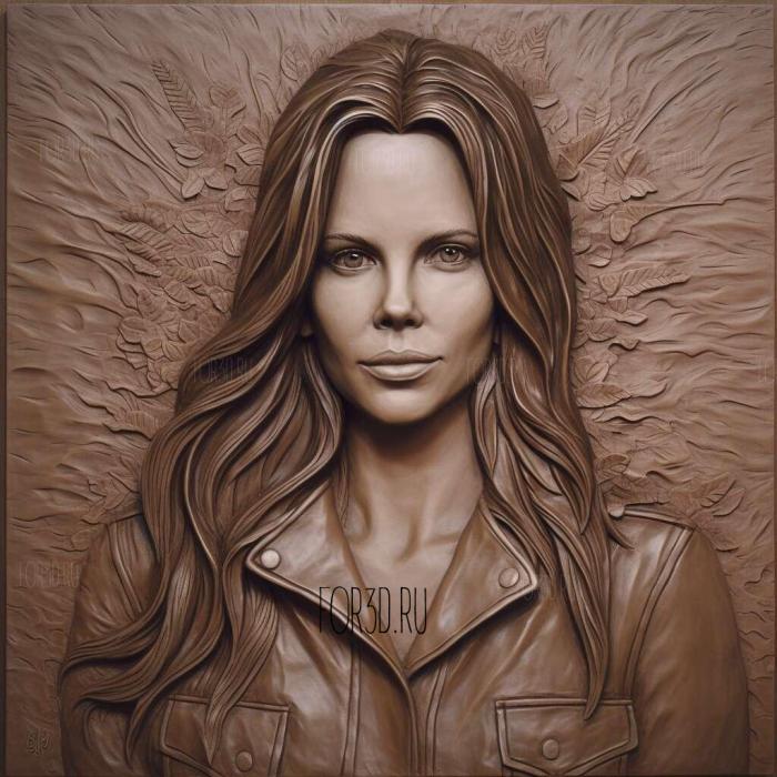 Kate Beckinsale 1 stl model for CNC